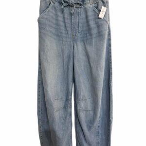 NWT GAP barrel pull on jeans Medium  waist Tall length